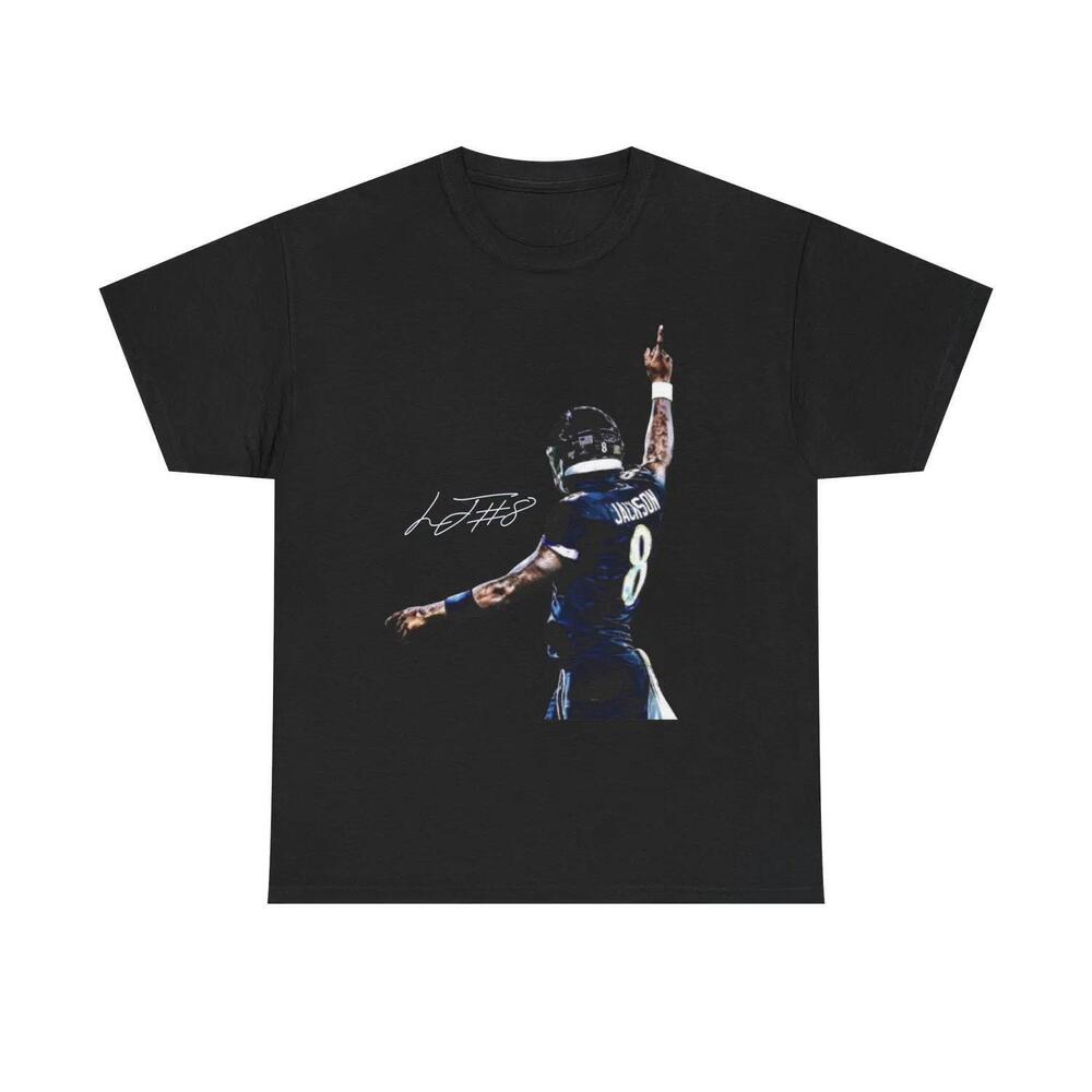 Lamar Jackson Baltimore T Shirt Autograph Edition Graphic Tee